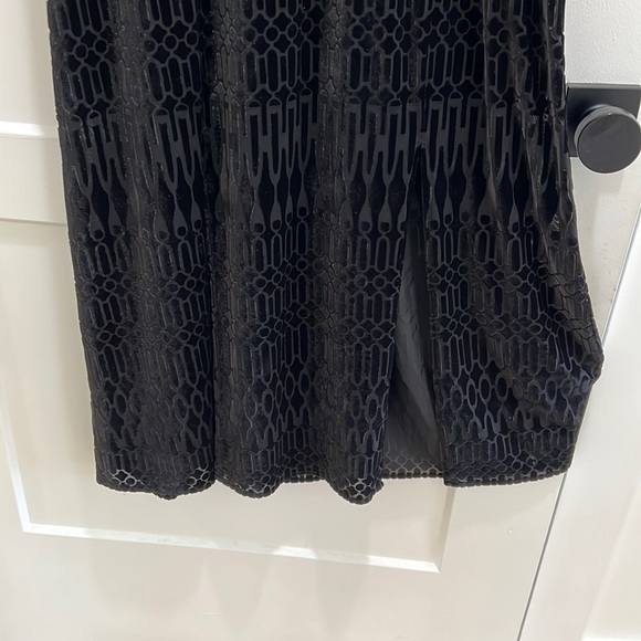 Chico’s Long Black Velvety Dress Size 1 - Picture 6 of 6